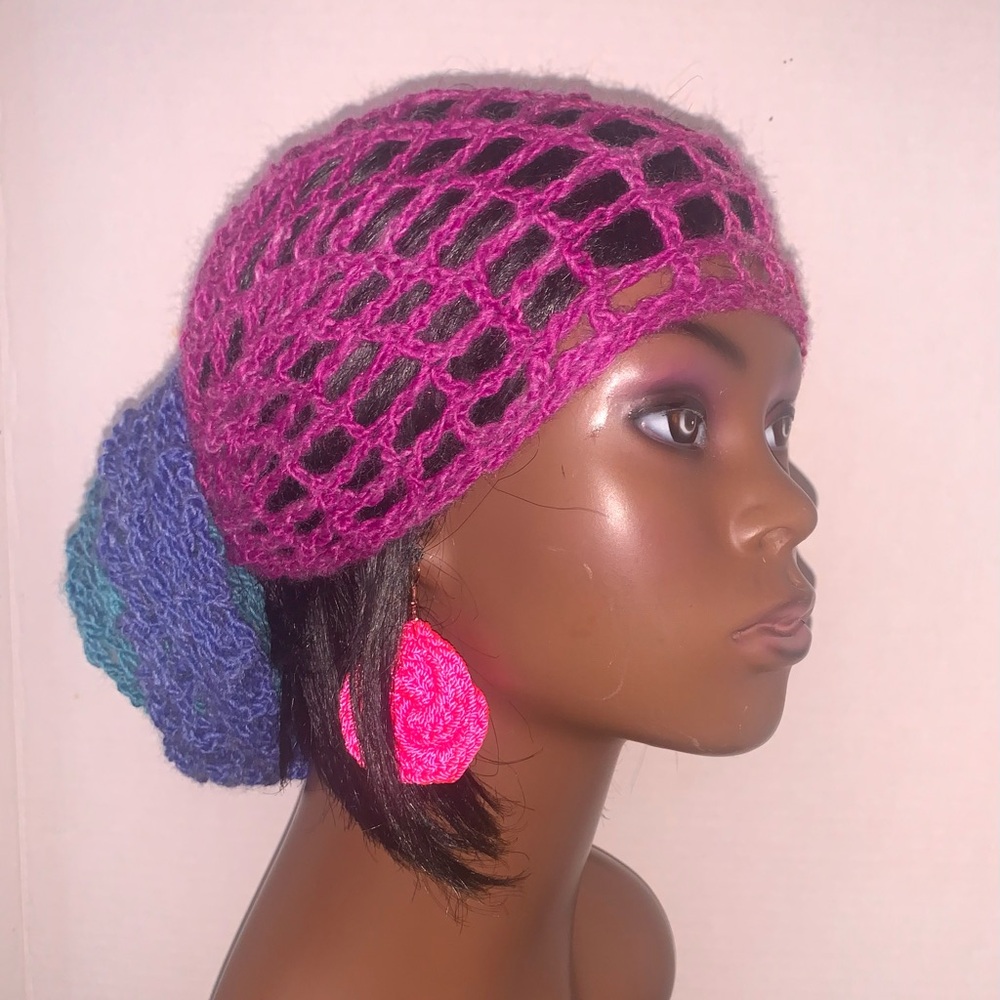- Crochet Mesh Head Wraps Or Scarf For Women  Headwraps    Headwear Multicolor